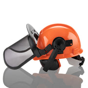 Chainsaw Brushcutter Hard Hat Safety Helmet Face Shield With Visor & Ear Muffs For Landscaping Gardening Lawn V985-BRUSHCUTTERHARDHAT