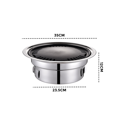 Portable Multifunctional Charcoal Barbecue Grill 13 Inch Stainless Steel BBQ Camping Grill Stove Tabletop V985-CAMPINGGRILLSTOVE