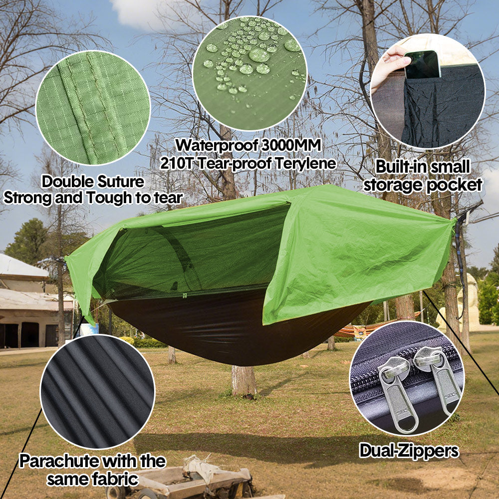 Hammock Tent Outdoor Double Portable Multi-Functional Waterproof Hammock Parachute Camping Hanging Bed V985-CAMPINGHAMMOCKTENT