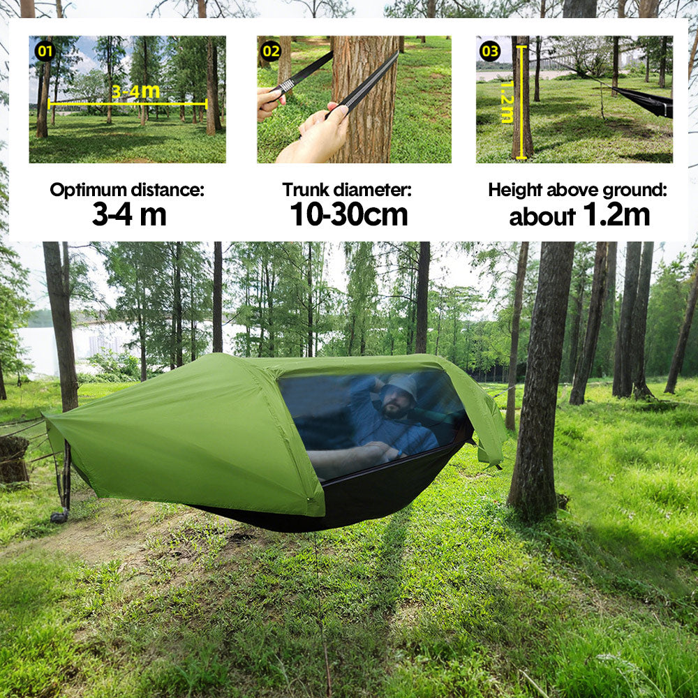 Hammock Tent Outdoor Double Portable Multi-Functional Waterproof Hammock Parachute Camping Hanging Bed V985-CAMPINGHAMMOCKTENT