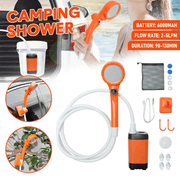 Portable Camping Shower IPX7 Waterproof Outdoor Shower Water Pump with Rechargeable Battery and Intelligent V985-CAMPINGSHOWER