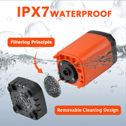 Portable Camping Shower IPX7 Waterproof Outdoor Shower Water Pump with Rechargeable Battery and Intelligent V985-CAMPINGSHOWER
