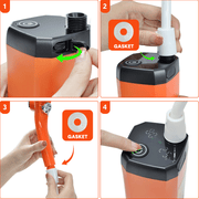 Portable Camping Shower IPX7 Waterproof Outdoor Shower Water Pump with Rechargeable Battery and Intelligent V985-CAMPINGSHOWER