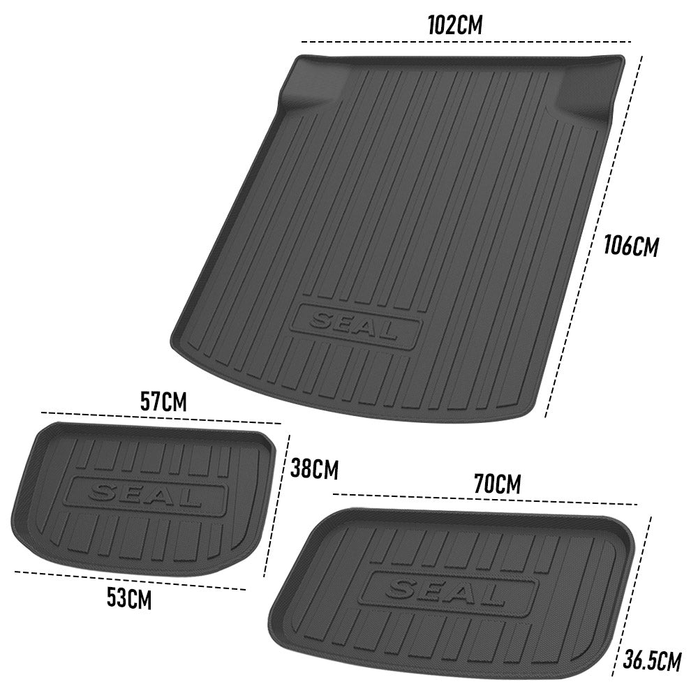BYD Seal Boot Protector 2022-2023 Custom Fit TPE Liner Heavy Duty| Eco-Friendly Odourless & Non-Slip | V985-CARGOMATSFORSEAL