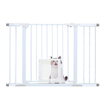 Alston 76cm Tall Baby Pet Security Gate Safety Adjustable Width with Cat Door for House Doorways Stairs Guard V985-CATDOORGATE