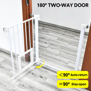 Alston 76cm Tall Baby Pet Security Gate Safety Adjustable Width with Cat Door for House Doorways Stairs Guard V985-CATDOORGATE