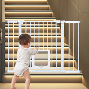 Alston 76cm Tall Baby Pet Security Gate Safety Adjustable Width with Cat Door for House Doorways Stairs Guard V985-CATDOORGATE
