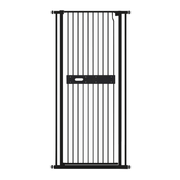 Alston Extra Tall 150cm Baby Pet Security Gate Balck Safety Gate Easy Fit Fence Two Way Opening No Drill V985-CATPROOFDOOR