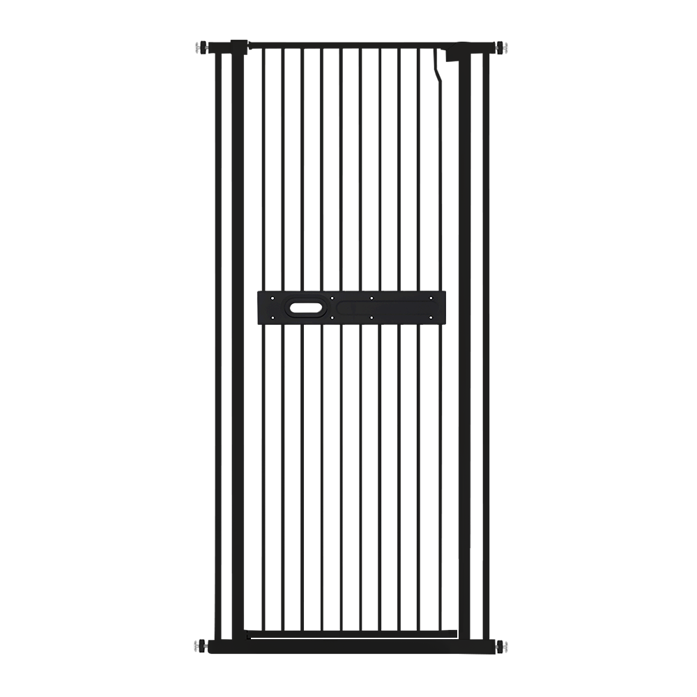 Alston Extra Tall 150cm Baby Pet Security Gate Balck Safety Gate Easy Fit Fence Two Way Opening No Drill V985-CATPROOFDOOR