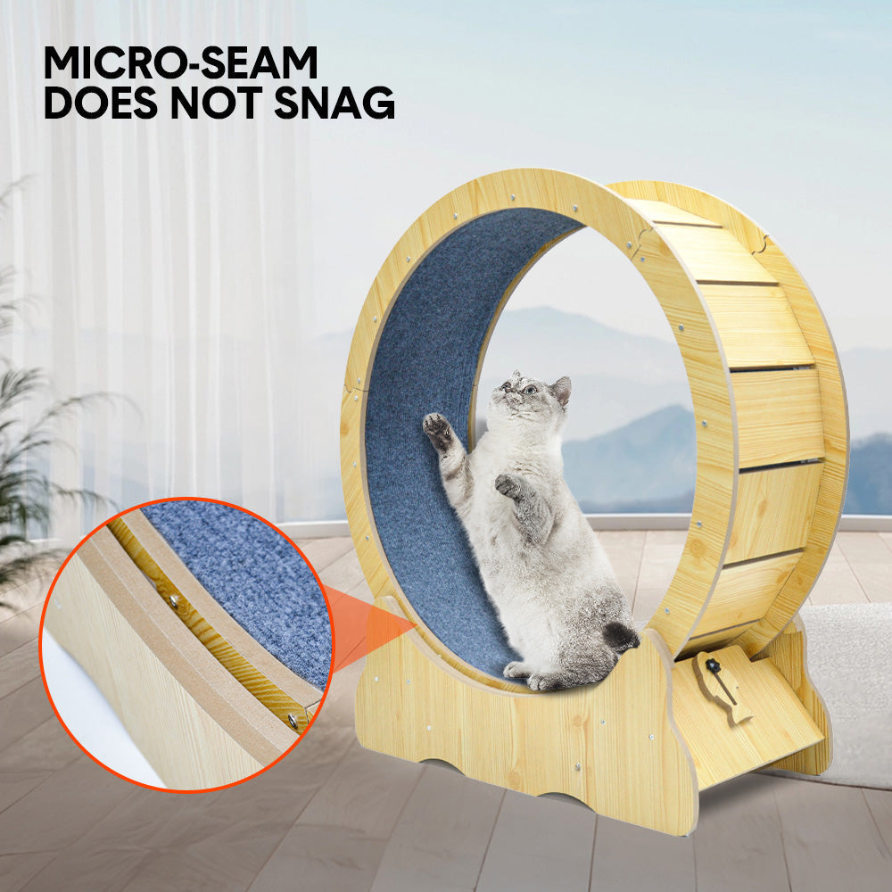 Cat Running Wheel Cat Running Wheel Ultra-Quiet Treadmill Exerciser Scratcher with Anti-Slip Carpet V985-CATRUNNINGWHEEL