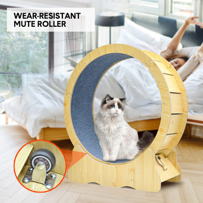 Cat Running Wheel Cat Running Wheel Ultra-Quiet Treadmill Exerciser Scratcher with Anti-Slip Carpet V985-CATRUNNINGWHEEL