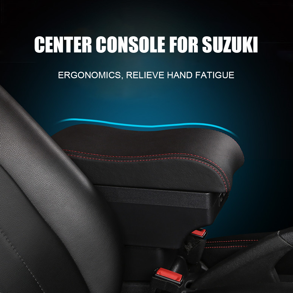 Suzuki Swift 2005-2021 Center Central Storage Car Console Seat Armrest Box Durable ABS Armrest Box V985-CENTERCONSOLEFORSUZUKI