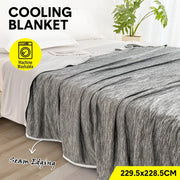 Summer Cooling Blanket90"x90" Lightweight Breathable Ice Cooling Throw Soft Cold Blankets for Bed Sofa or V985-COOLINGBLANKET