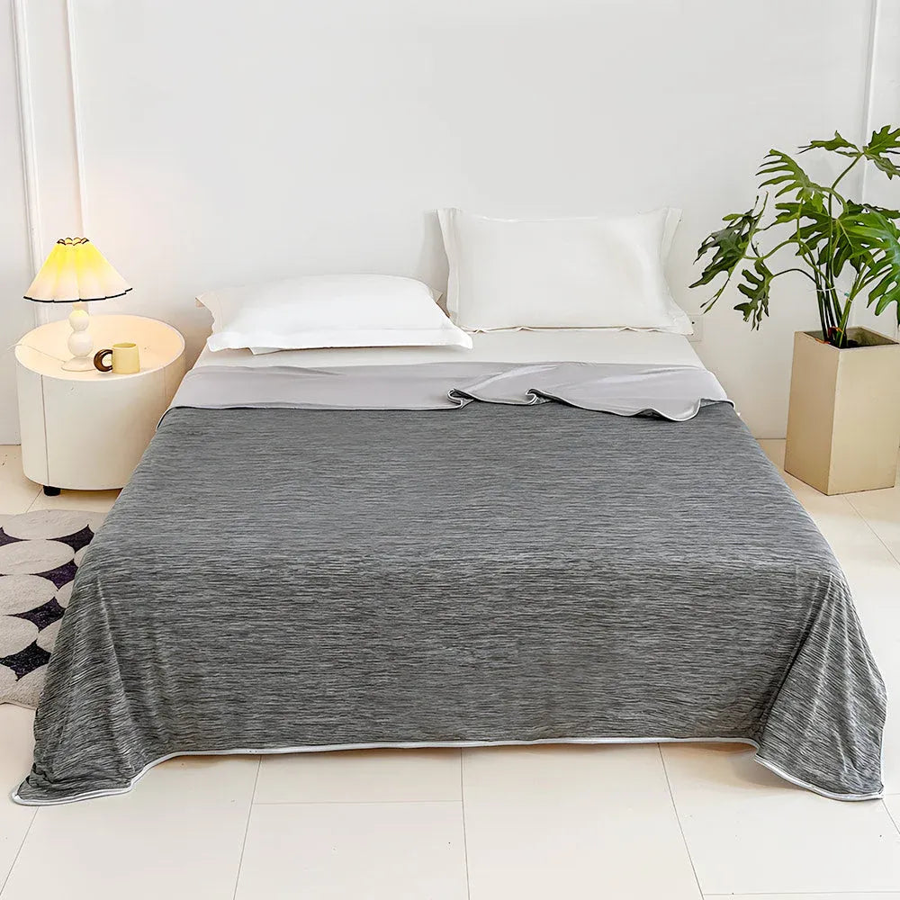 Summer Cooling Blanket90"x90" Lightweight Breathable Ice Cooling Throw Soft Cold Blankets for Bed Sofa or V985-COOLINGBLANKET