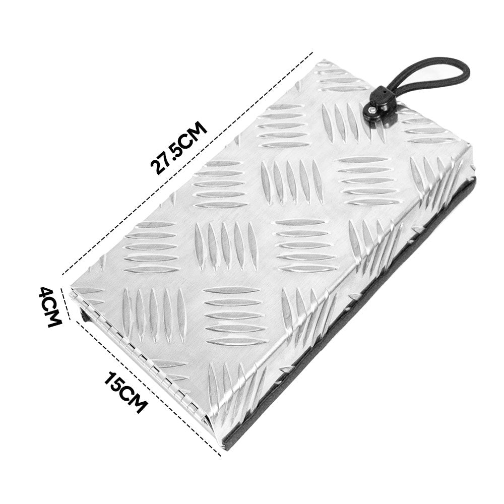 Truma Cowl Cover Silver Universal Aluminum Checker Plate External Flue Vent Spraying Console Replacement Part V985-COWLCOVERSILVER
