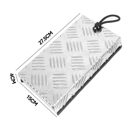 Truma Cowl Cover Silver Universal Aluminum Checker Plate External Flue Vent Spraying Console Replacement Part V985-COWLCOVERSILVER