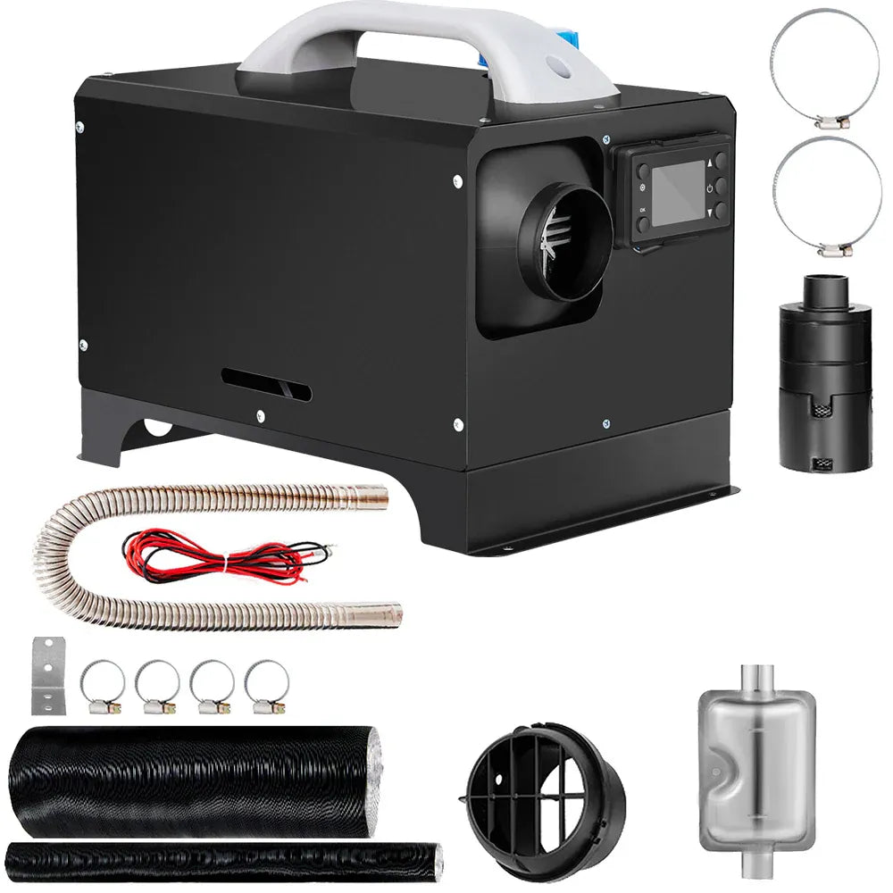 Diesel Air Heater 12V 8KW Tank Portable Heater Thermostat With Remote Control and LCD Display for Car Truck V985-DIESELAIRHEATER