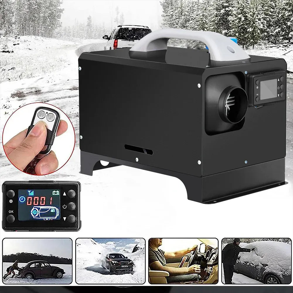 Diesel Air Heater 12V 8KW Tank Portable Heater Thermostat With Remote Control and LCD Display for Car Truck V985-DIESELAIRHEATER
