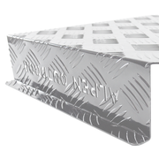 Aluminum Caravan Diesel Heater Bracket Silver 2mm Thickness Fuel Tank Cover Double Left/Right Base 10L/15L V985-DIESELTANKCOVERLRS