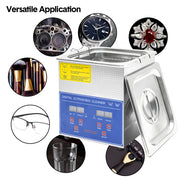 2L Ultrasonic Cleaner Lab-Grade Stainless Steel Ultrasonic Cleaning Machine Digital Heating Timer and Basket V985-DIGITALULTRASONIC