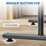 Set of 2 Functional Fitness Dip Stands Station Height Adjustable Dip Bars Portable Parallettes Calisthenics V985-DIPBAR