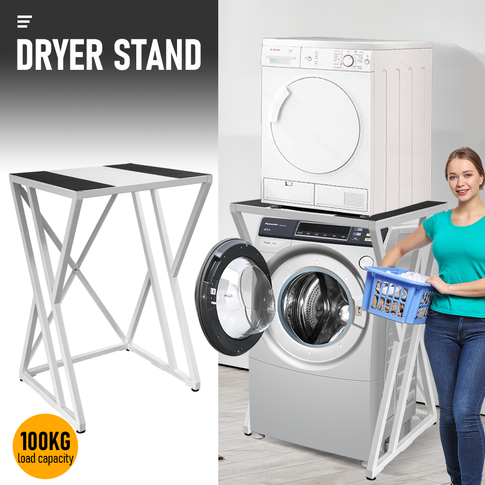 Dryer Stand Over Front Loading Washing Machine Portable Dryer Holder Shelf Stacking Kit for Washing Machine V985-DRYERSTAND