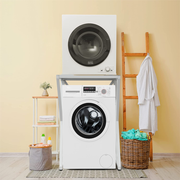 Dryer Stand Over Front Loading Washing Machine Portable Dryer Holder Shelf Stacking Kit for Washing Machine V985-DRYERSTAND