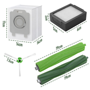 Vacuum Parts Kit Replacement Parts for iRobot Roomba i7 i7 Plus i8 j7 i4 i3 E5 E6 E7 Include 4 Roller Brushes V985-DUSTCLEANERKIT