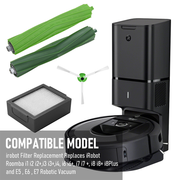 Vacuum Parts Kit Replacement Parts for iRobot Roomba i7 i7 Plus i8 j7 i4 i3 E5 E6 E7 Include 4 Roller Brushes V985-DUSTCLEANERKIT