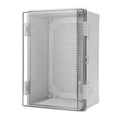 Electrical ABS Junction Box IP66 Waterproof Electrical Enclosure with Clear Hinged Cover and Mounting Plate V985-ELECTRICALJUNCTIONBOX