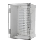 Electrical ABS Junction Box IP66 Waterproof Electrical Enclosure with Clear Hinged Cover and Mounting Plate V985-ELECTRICALJUNCTIONBOX