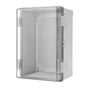 Electrical ABS Junction Box IP66 Waterproof Electrical Enclosure with Clear Hinged Cover and Mounting Plate V985-ELECTRICALJUNCTIONBOX