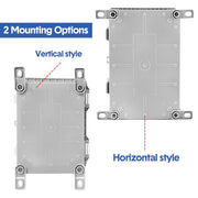 Electrical ABS Junction Box IP66 Waterproof Electrical Enclosure with Clear Hinged Cover and Mounting Plate V985-ELECTRICALJUNCTIONBOX