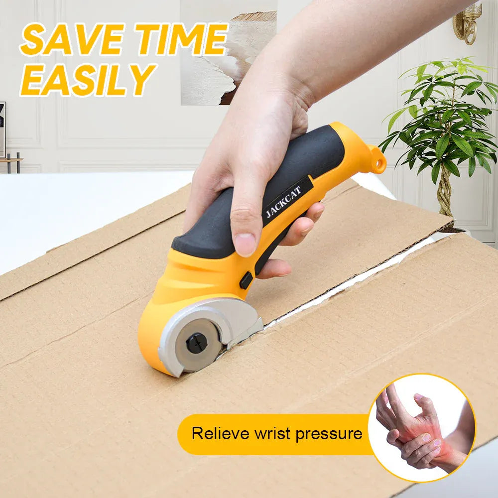Cordless Electric Scissors 4.2V Rotary Cutter 2000mAh Battery Rechargeable Fabric Scissors Multi-Cutting Tool V985-ELECTRICSCISSORS