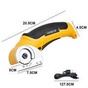 Cordless Electric Scissors 4.2V Rotary Cutter 2000mAh Battery Rechargeable Fabric Scissors Multi-Cutting Tool V985-ELECTRICSCISSORS