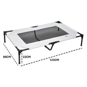 Raised Dog Bed Large Elevated Pet Bed Scratch and Moisture Resistant Breathable Kennel with Non-Slip Feet V985-ELEVATEDDOGBED