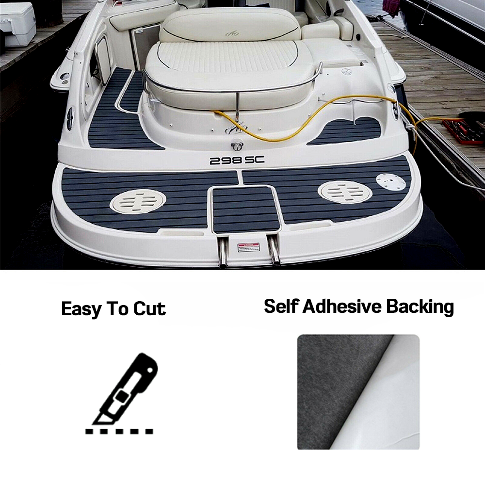 EVA Foam Boat Flooring Mat Faux Decking Teak Marine Mat Boat Carpet Sea Deck Flooring for Motorboat RV Yacht V985-EVABOATMATDEEPGREY