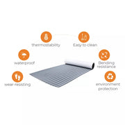 EVA Boat Flooring Mat Foam Boat Decking Faux Teak Marine Mat Boat Carpet Sea Deck Marine Flooring for V985-EVABOATMATGREY