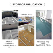 EVA Boat Flooring Mat Foam Boat Decking Faux Teak Marine Mat Boat Carpet Sea Deck Marine Flooring for V985-EVABOATMATGREY
