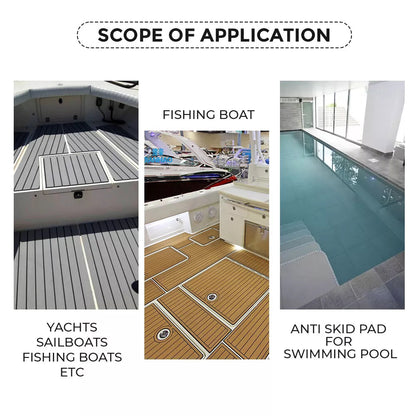 EVA Boat Flooring Mat Foam Boat Decking Faux Teak Marine Mat Boat Carpet Sea Deck Marine Flooring for V985-EVABOATMATGREY