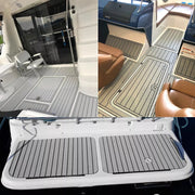 EVA Boat Flooring Mat Foam Boat Decking Faux Teak Marine Mat Boat Carpet Sea Deck Marine Flooring for V985-EVABOATMATGREY
