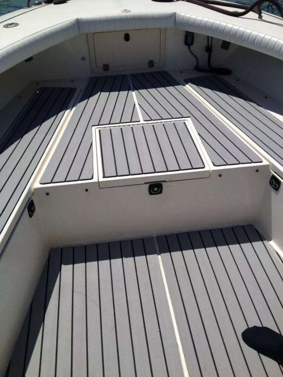 EVA Boat Flooring Mat Foam Boat Decking Faux Teak Marine Mat Boat Carpet Sea Deck Marine Flooring for V985-EVABOATMATGREY