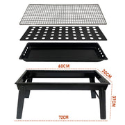 Charcoal BBQ Grill Folding Portable Camping Barbecue Grill Lightweight for Outdoor GrillingCamping Hiking V985-FOLDINGBBQGRILL