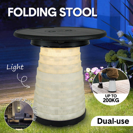 Multi-Functional Outdoor Stool for Aussie Night Camping Fishing Telescopic Hook Rod Lanterns Tarps Hanging V985-FOLDINGSTOOL