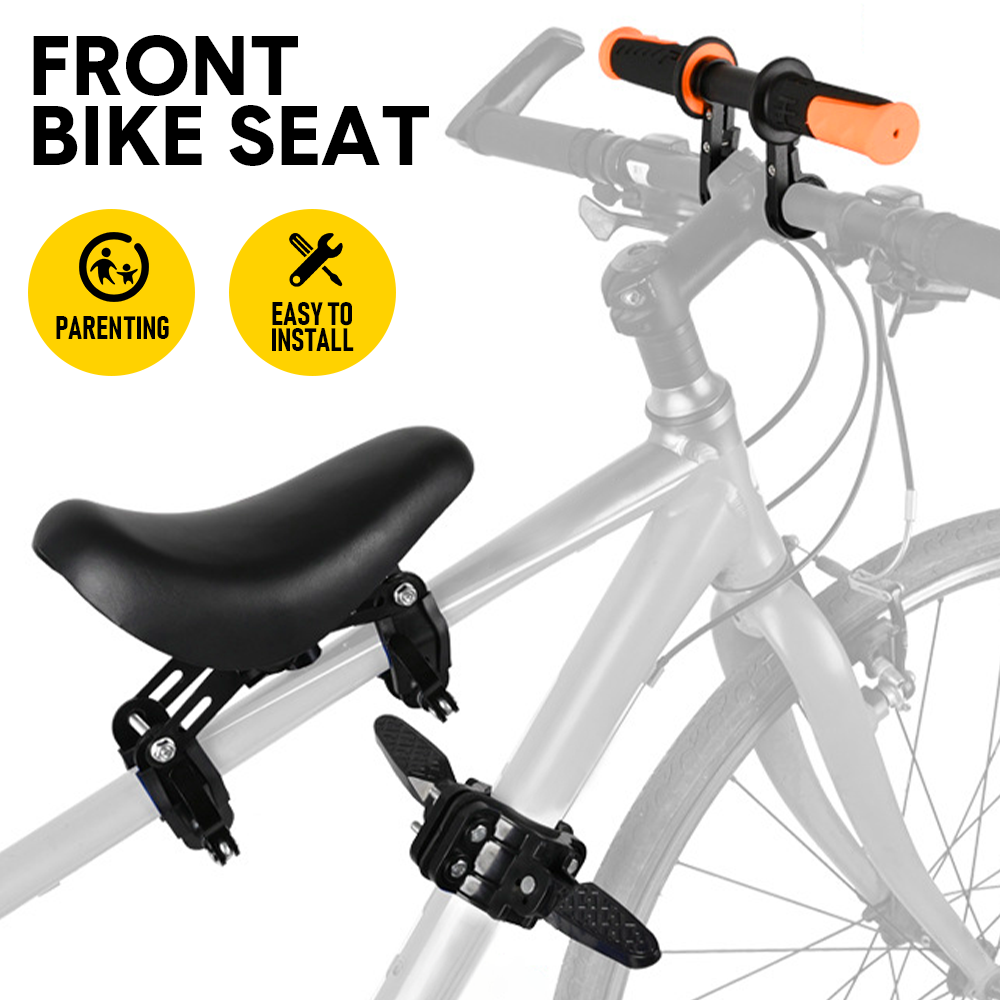 3 In 1 Kids Bike Mounted Front Seat Detachable With Handlebar Foot Pedal Bicycle Seat for Children 1-8 Years V985-FRONTBIKESEAT