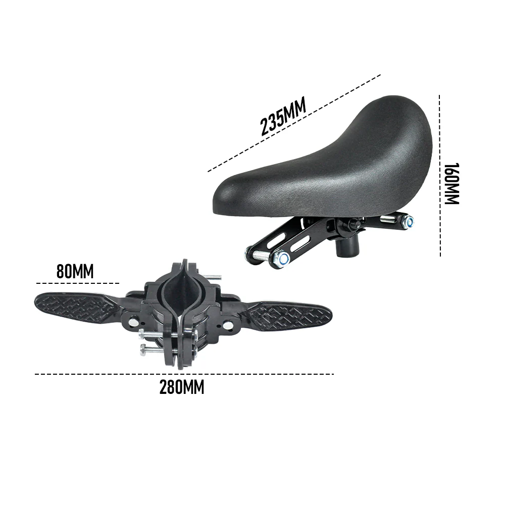 3 In 1 Kids Bike Mounted Front Seat Detachable With Handlebar Foot Pedal Bicycle Seat for Children 1-8 Years V985-FRONTBIKESEAT
