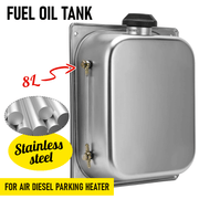 8L Petrol Fuel Tank Stainless Steel Diesel Fuel Tank Portable Diesel Container Backup Petrol Storage Tank For V985-FUELOILTANK8L