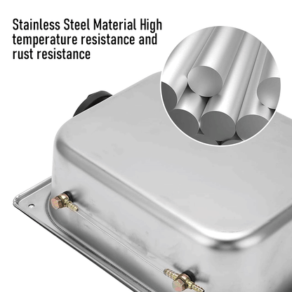 8L Petrol Fuel Tank Stainless Steel Diesel Fuel Tank Portable Diesel Container Backup Petrol Storage Tank For V985-FUELOILTANK8L