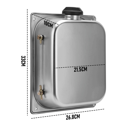 8L Petrol Fuel Tank Stainless Steel Diesel Fuel Tank Portable Diesel Container Backup Petrol Storage Tank For V985-FUELOILTANK8L