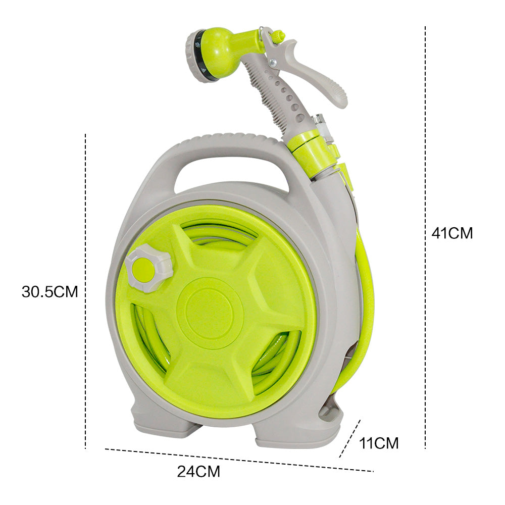 Mini Portable Garden Pipe Hose Cart 15m Reel Storage Set Garden Hose Storage Rack 29x15x32cm With High V985-GARDENHOSESTORAGE